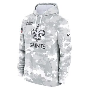 Nike Arctic Camo New Orleans Saints Fleece Youth Pullover Hoodie NWT Size S-8